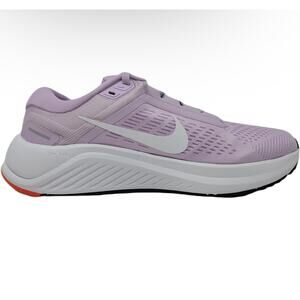 Nike Air Zoom Structure 24 Road Running Shoes, White-Lilac-Rush Orange 9 M US